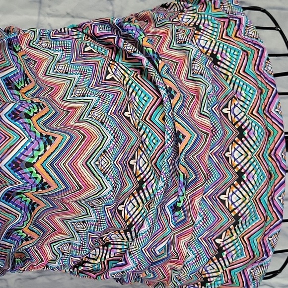 PROFILE BY GOTTEX Multicolored Bathing Suit‎ Top 34E - Picture 3 of 7